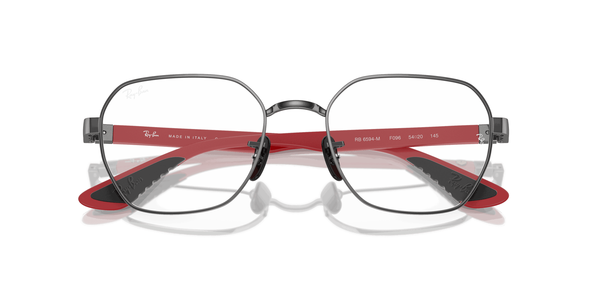 [Clear Lenses, Polished Gunmetal Frame]