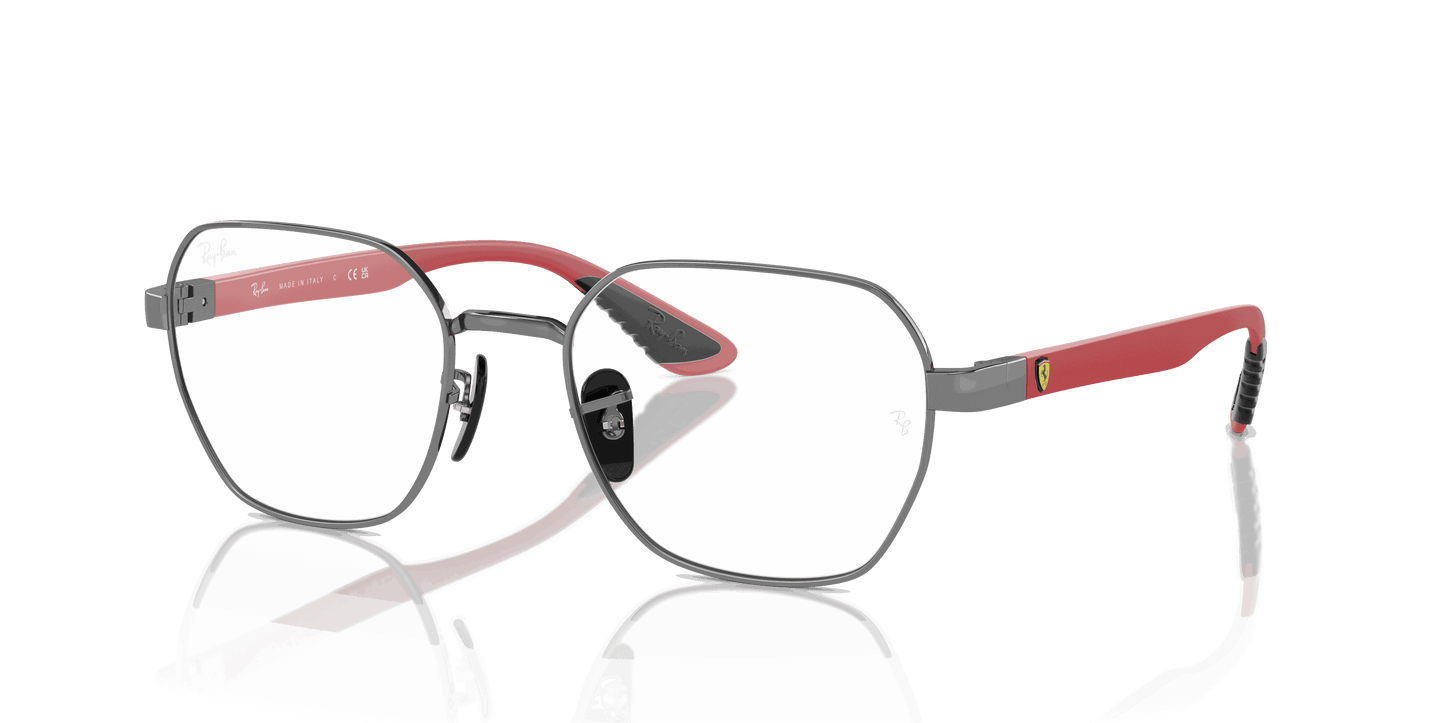 [Clear Lenses, Polished Gunmetal Frame]