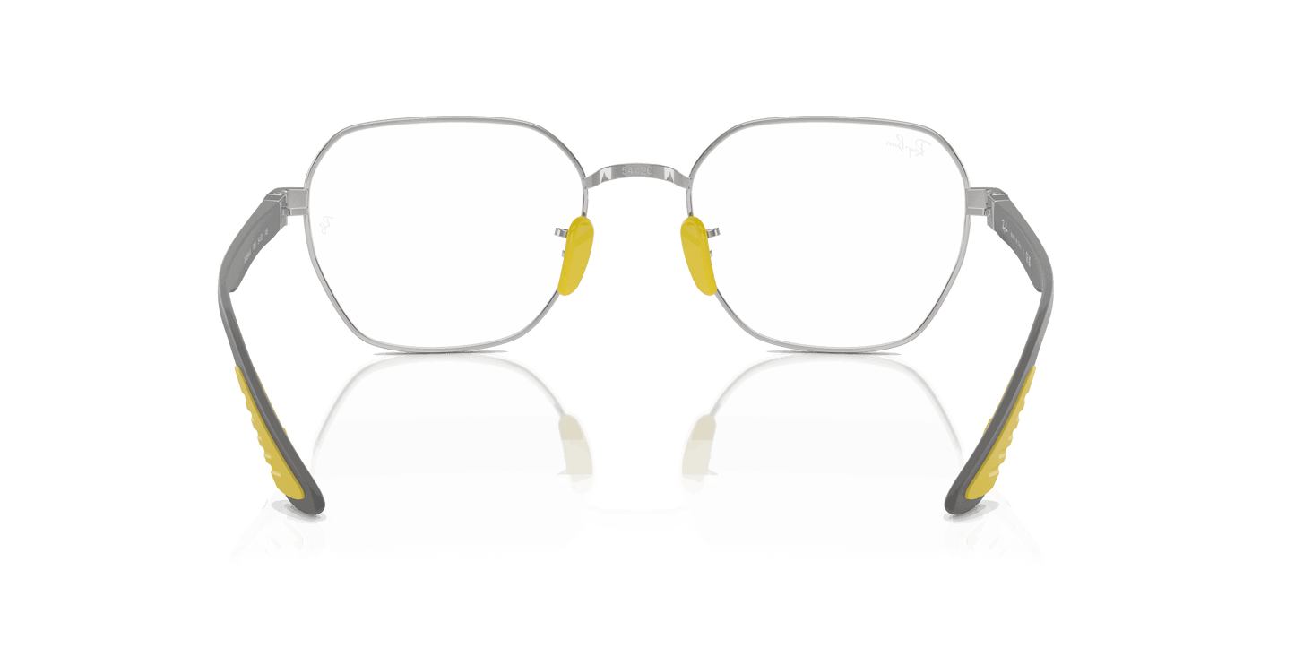 [Clear Lenses, Polished Silver Frame]