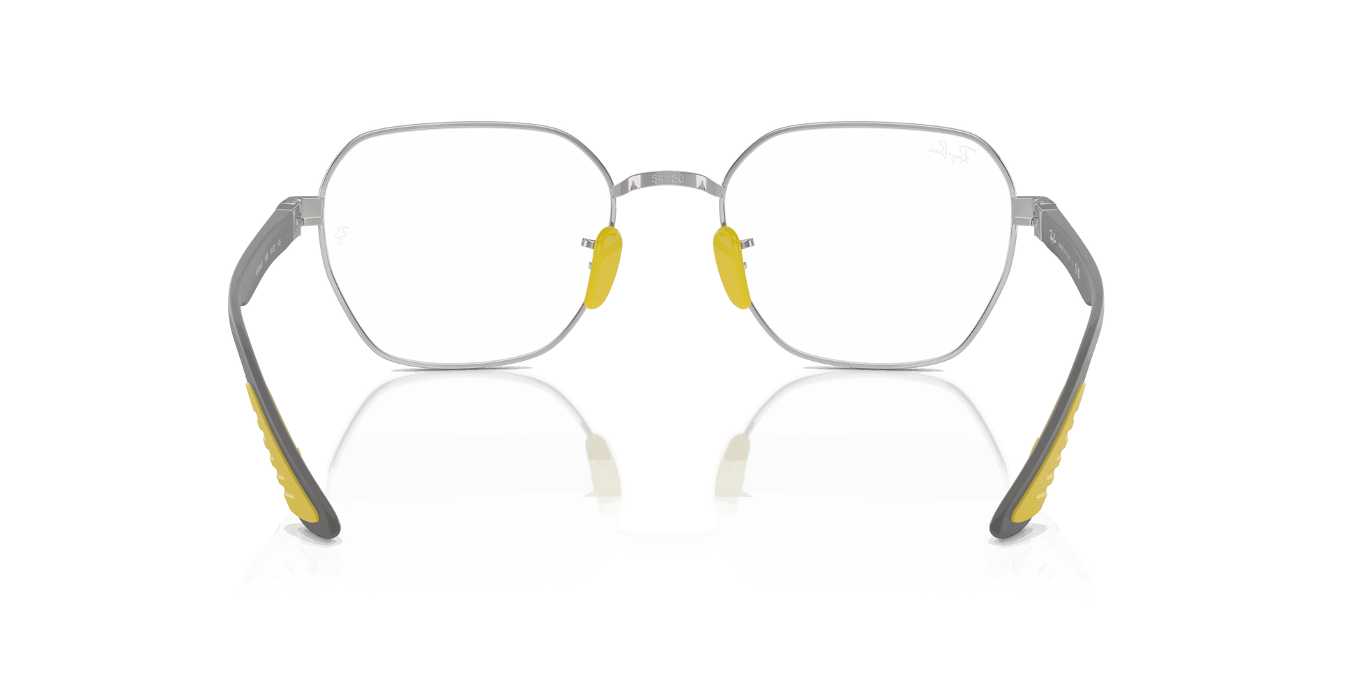 [Clear Lenses, Polished Silver Frame]
