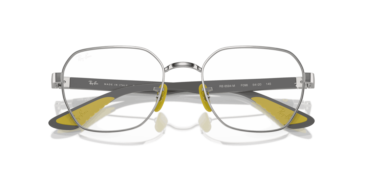 [Clear Lenses, Polished Silver Frame]