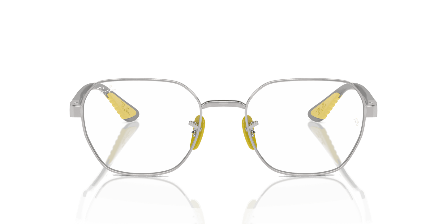 [Clear Lenses, Polished Silver Frame]
