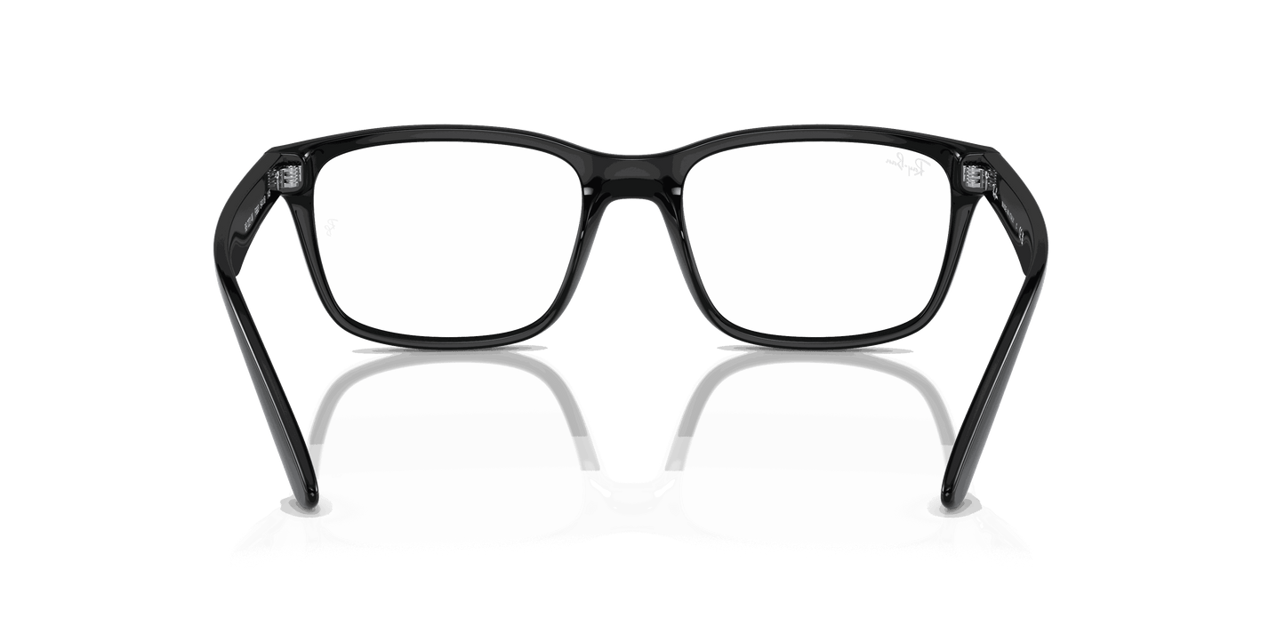 [Clear Lenses, Polished Black Frame]