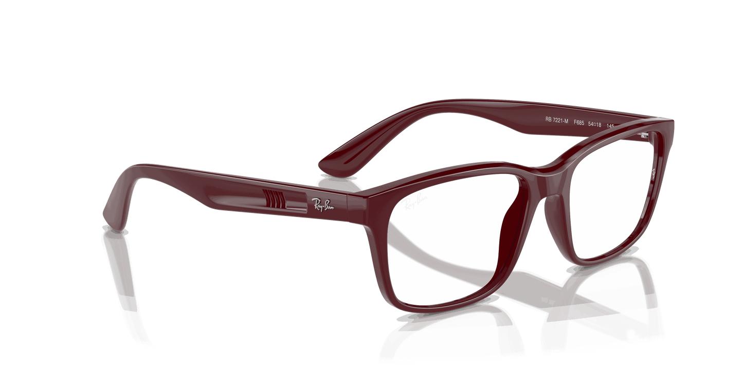 [Clear Lenses, Polished Dark Red Frame]