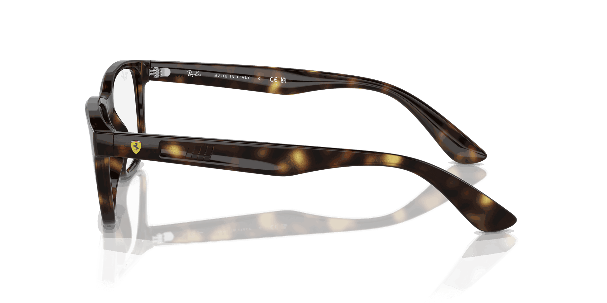 [Clear Lenses, Polished Havana Frame]