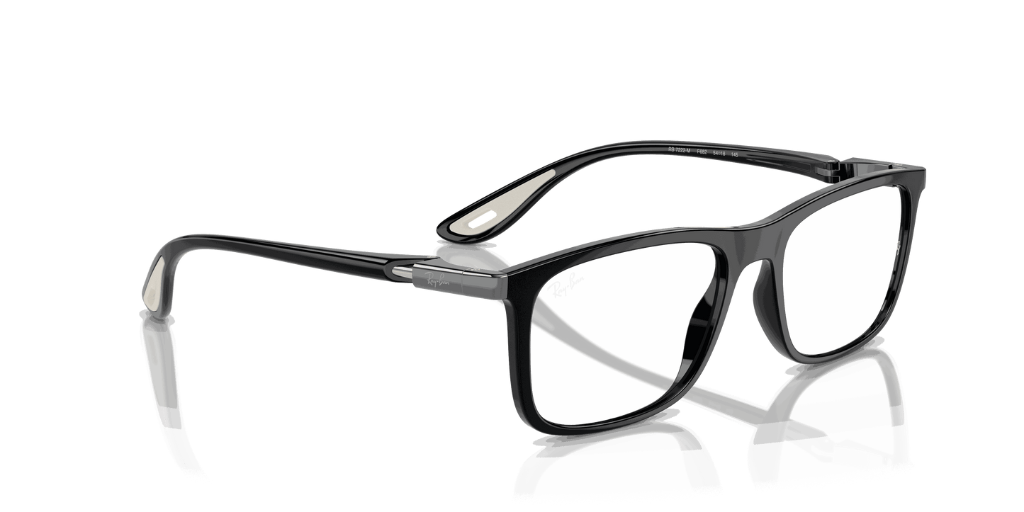 [Clear Lenses, Polished Black Frame]