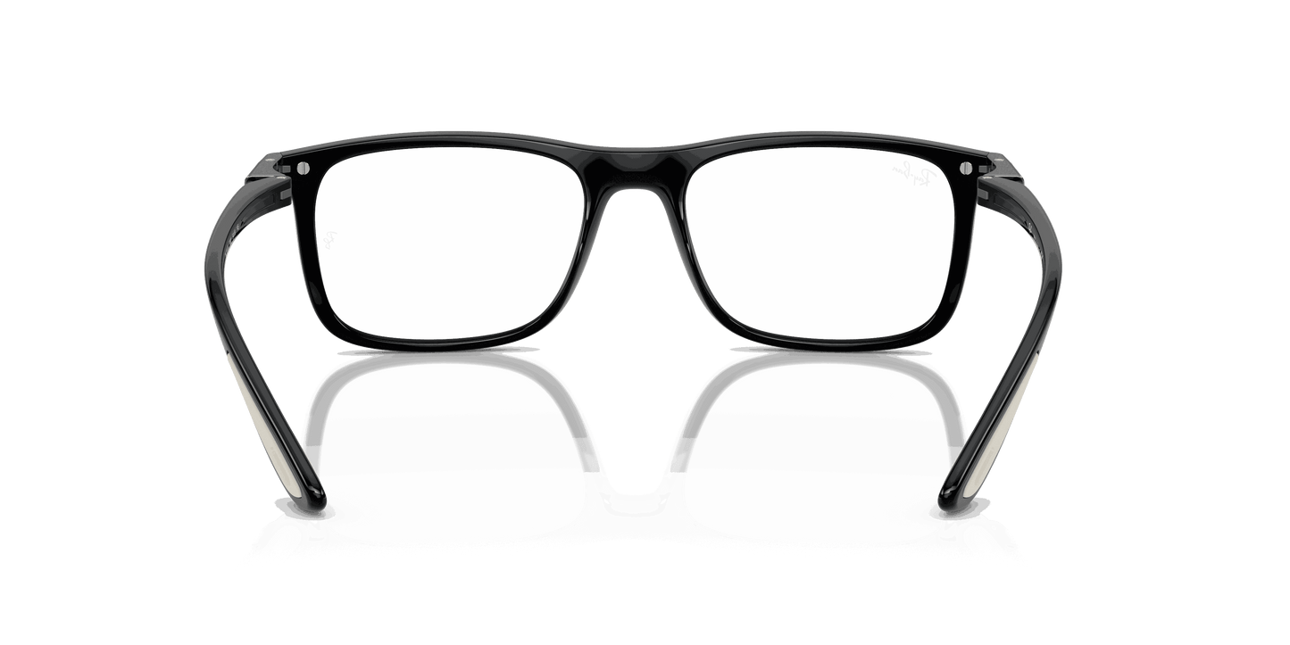 [Clear Lenses, Polished Black Frame]