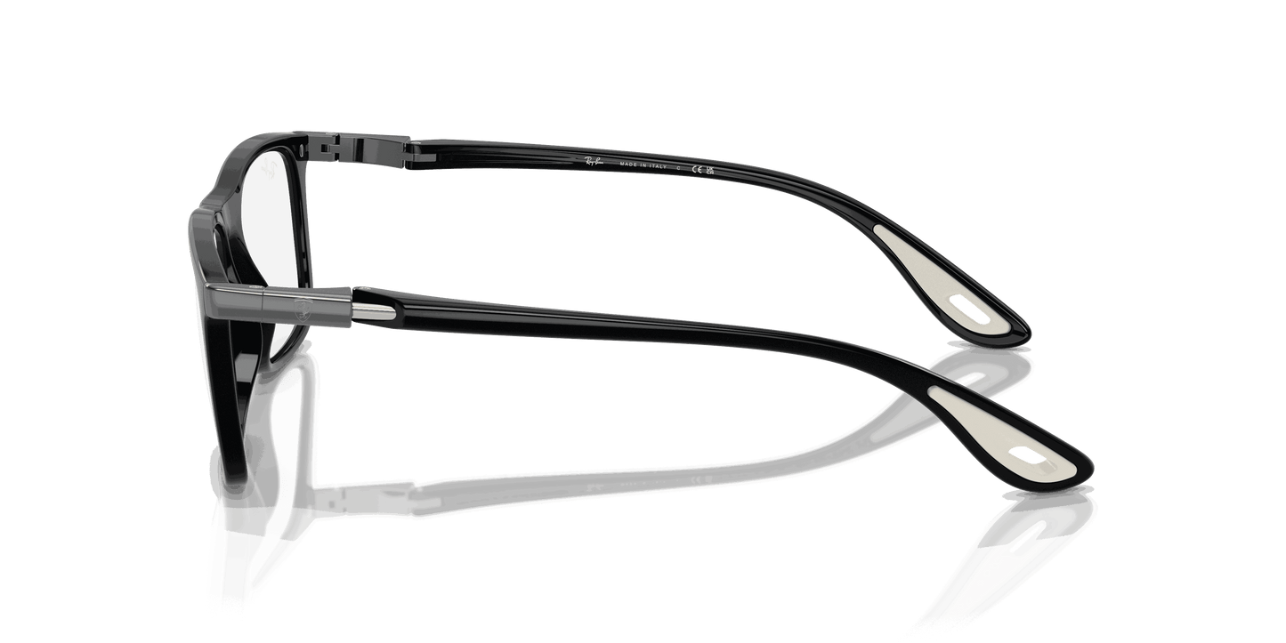 [Clear Lenses, Polished Black Frame]