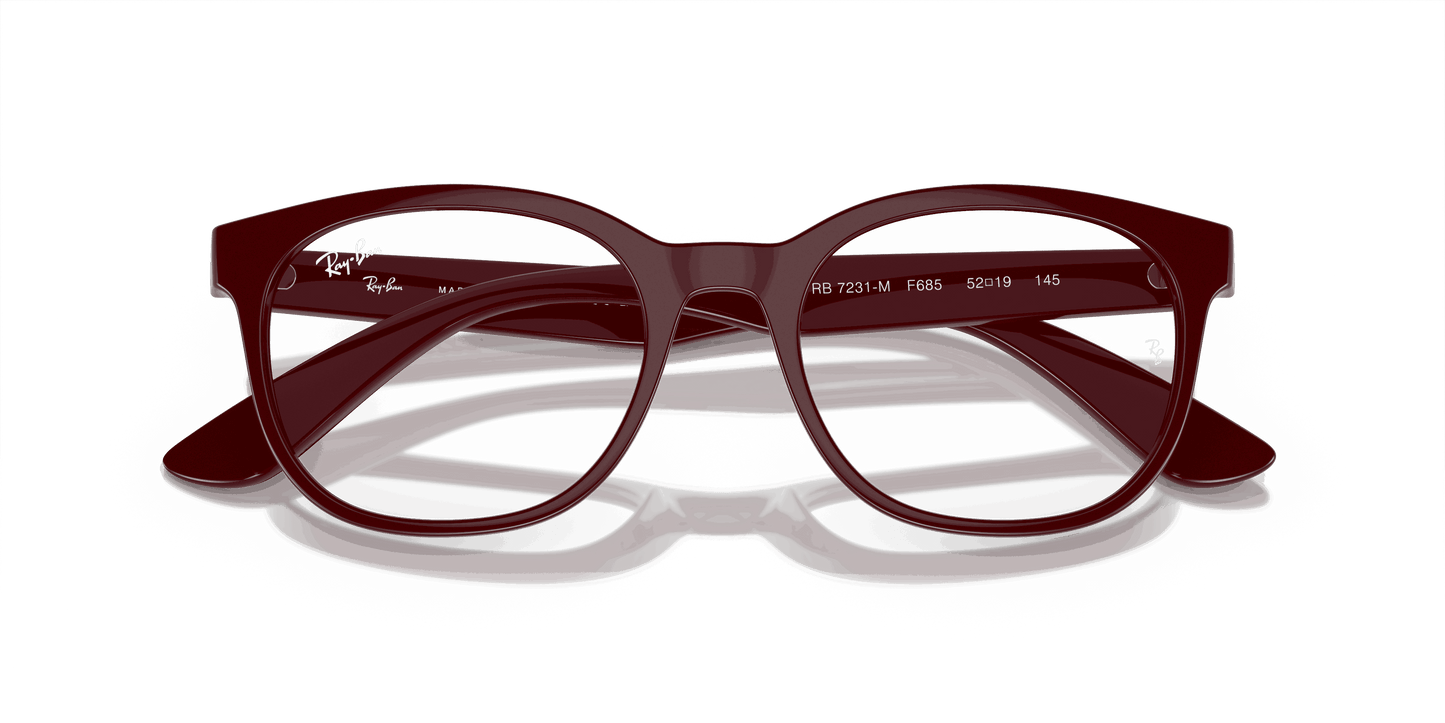 [Demo Lens Lenses, Polished Dark Red Frame]