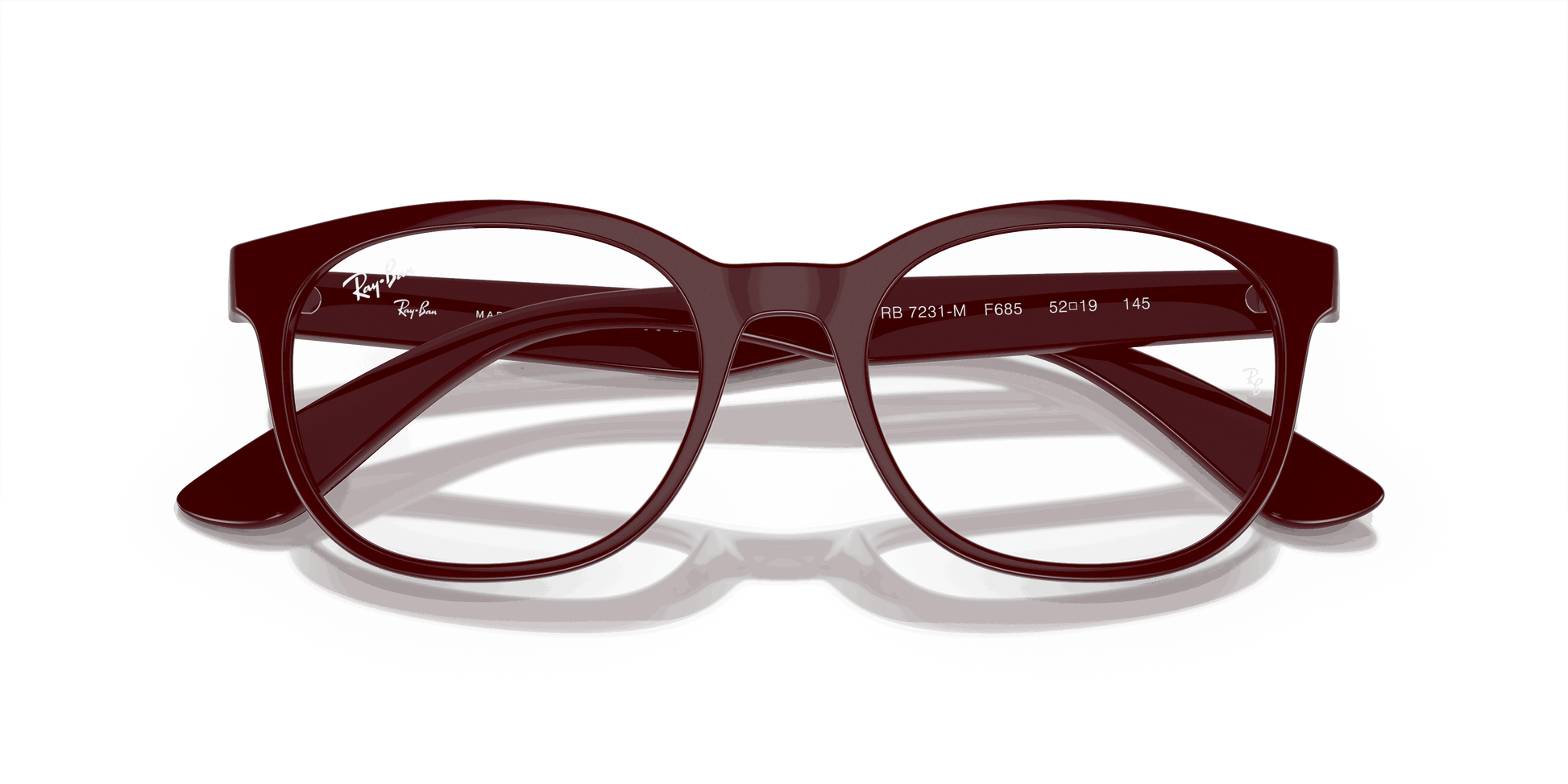[Demo Lens Lenses, Polished Dark Red Frame]