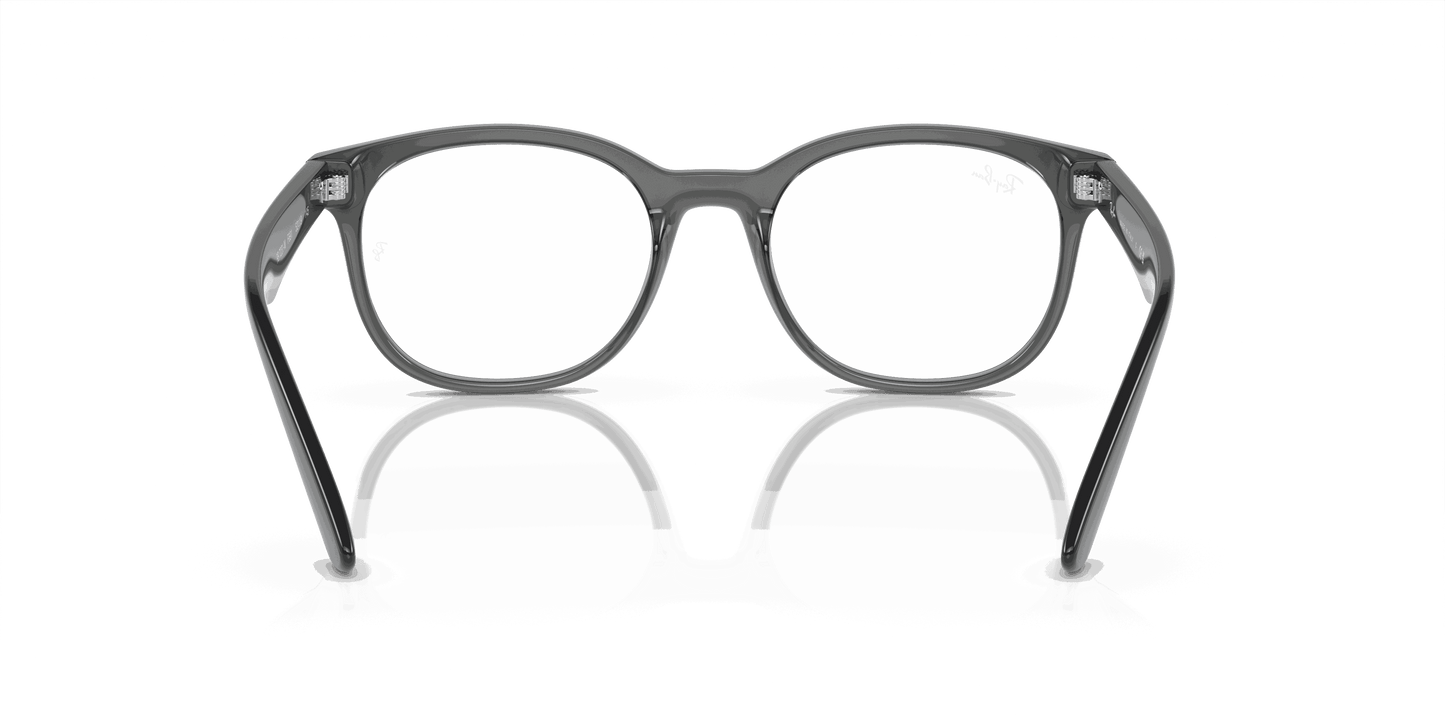 [Demo Lens Lenses, Polished Transparent Grey Frame]