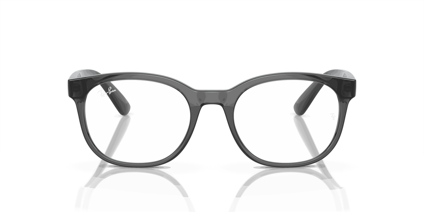 [Demo Lens Lenses, Polished Transparent Grey Frame]