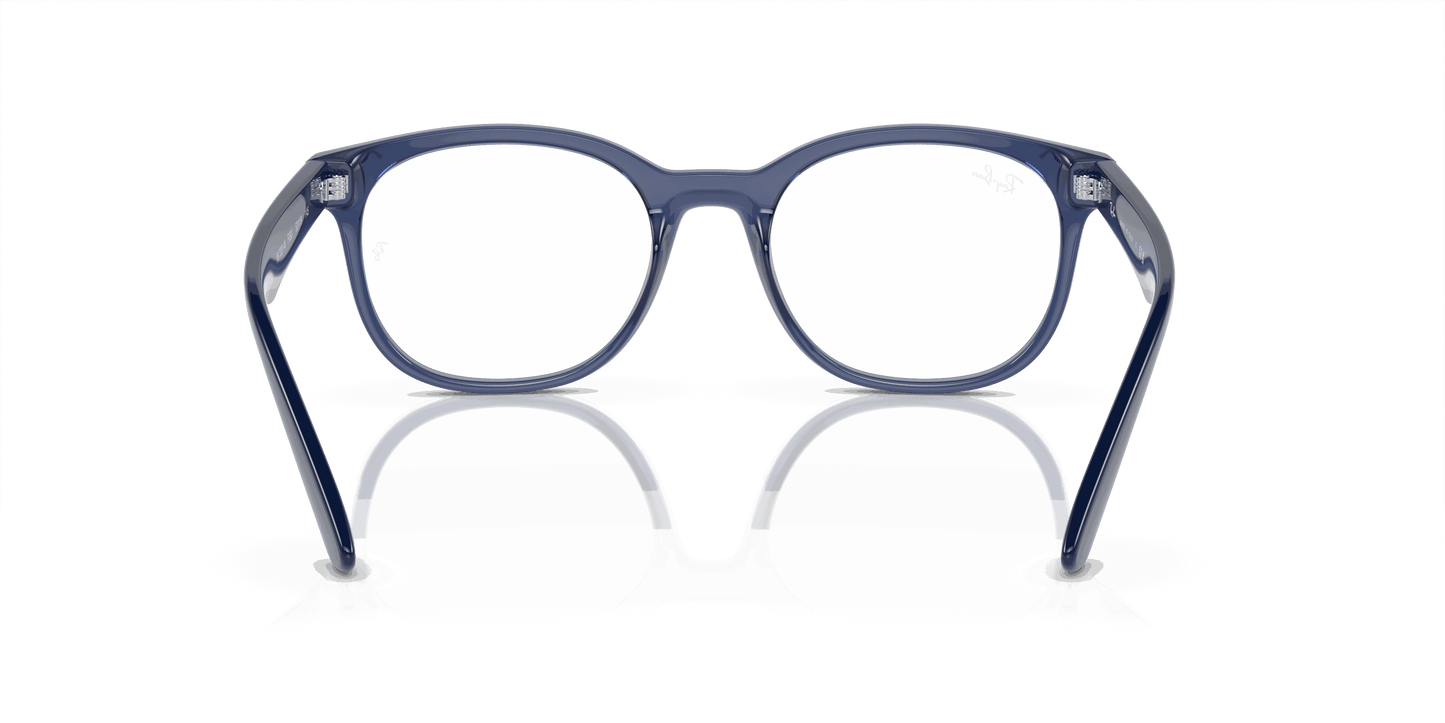 [Demo Lens Lenses, Polished Transparent Blue Frame]