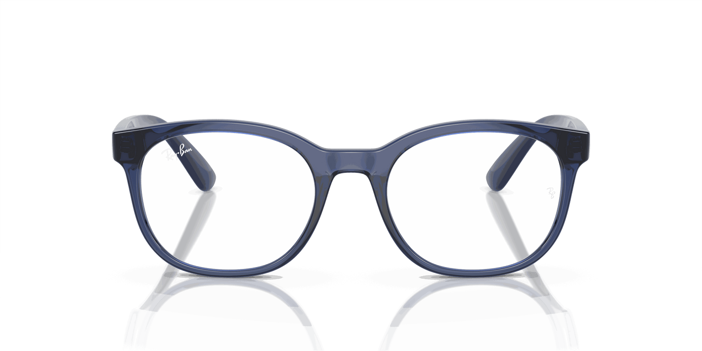 [Demo Lens Lenses, Polished Transparent Blue Frame]