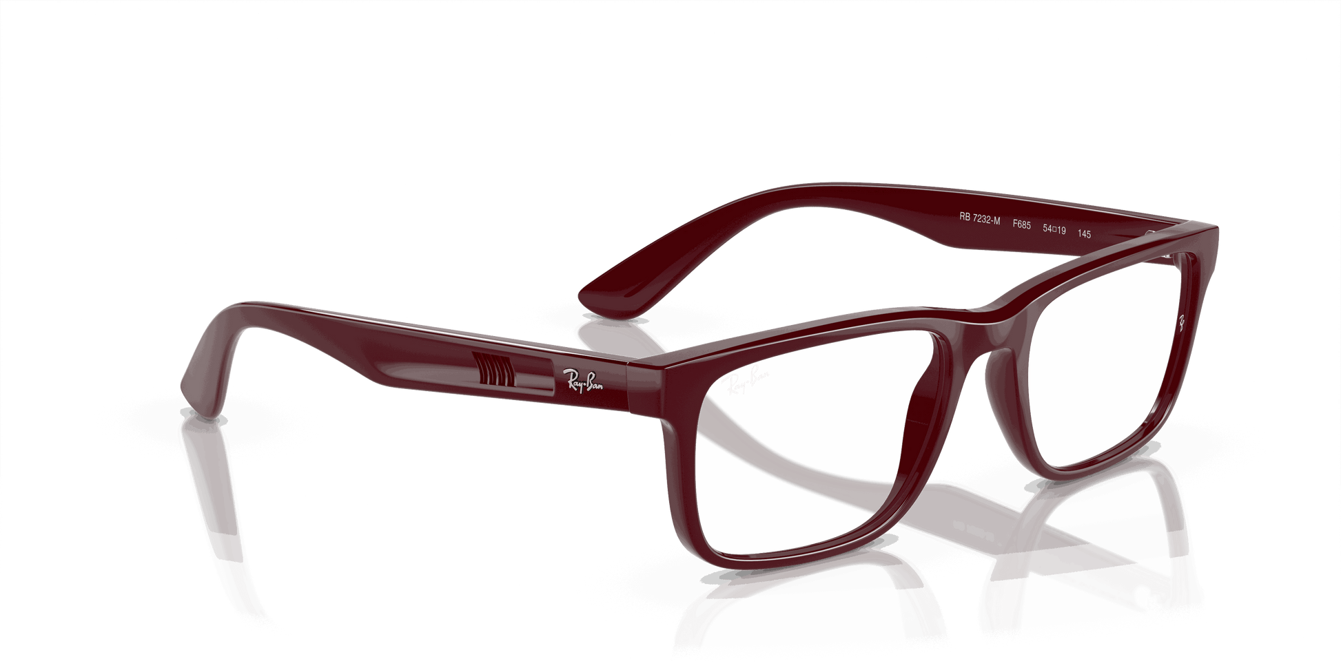 [Demo Lens Lenses, Polished Dark Red Frame]