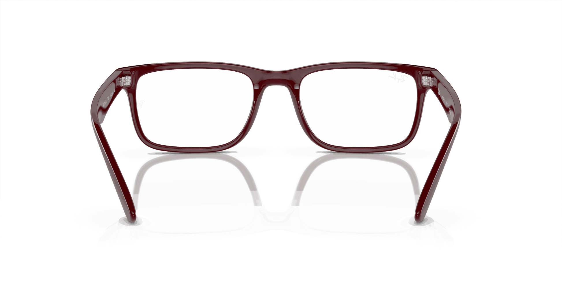 [Demo Lens Lenses, Polished Dark Red Frame]