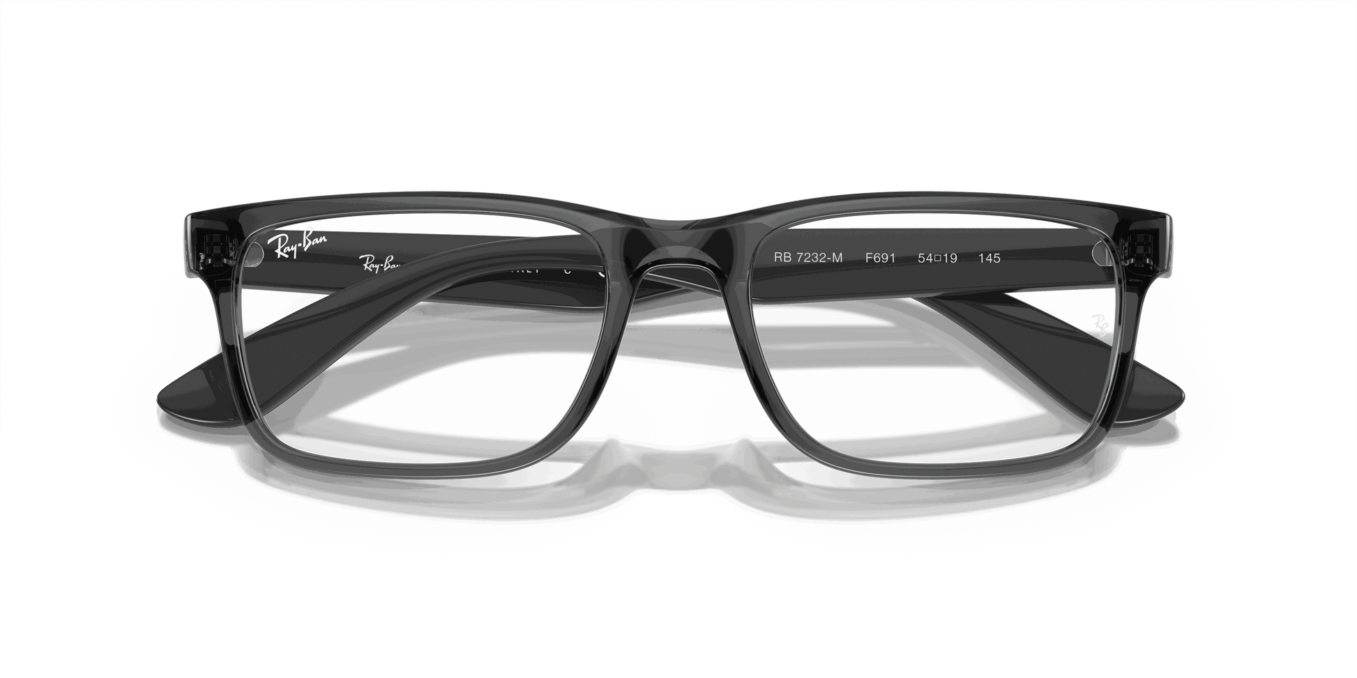[Clear Lenses, Polished Transparent Grey Frame]