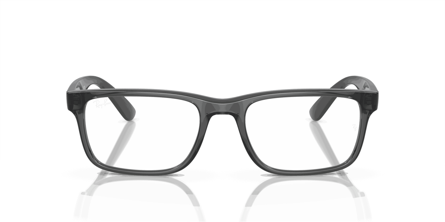 [Clear Lenses, Polished Transparent Grey Frame]