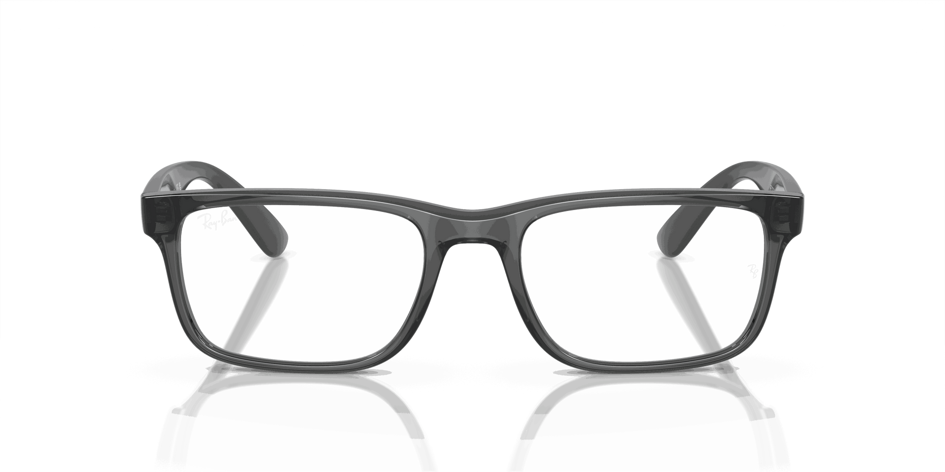 [Clear Lenses, Polished Transparent Grey Frame]