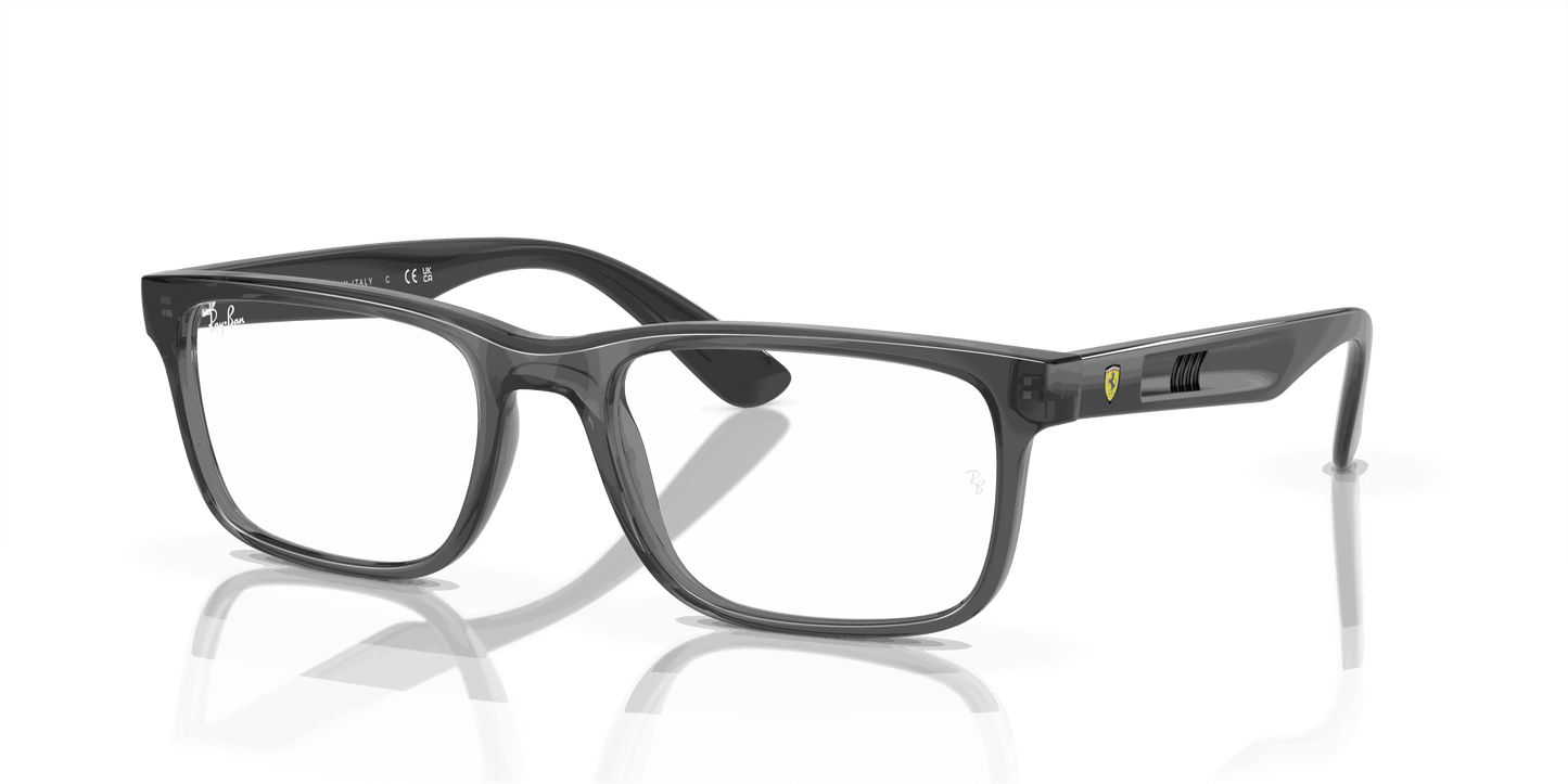 [Clear Lenses, Polished Transparent Grey Frame]