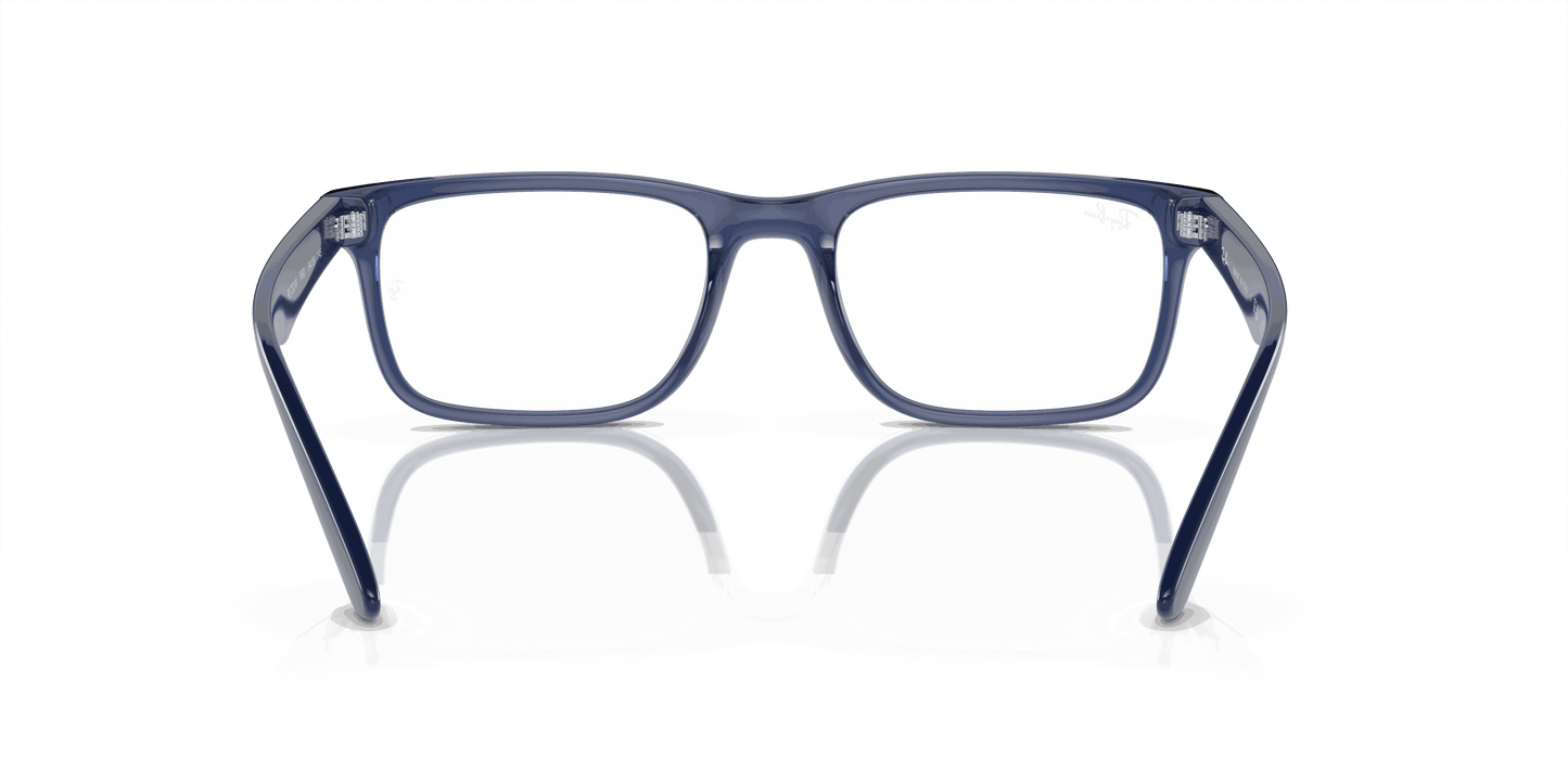 [Demo Lens Lenses, Polished Transparent Blue Frame]