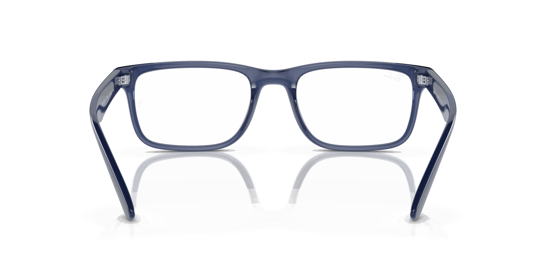 [Demo Lens Lenses, Polished Transparent Blue Frame]