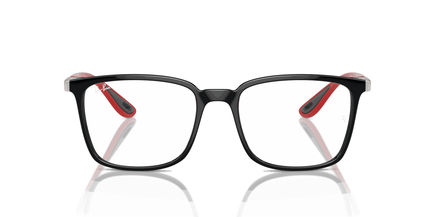 [Clear Lenses, Polished Black Frame]