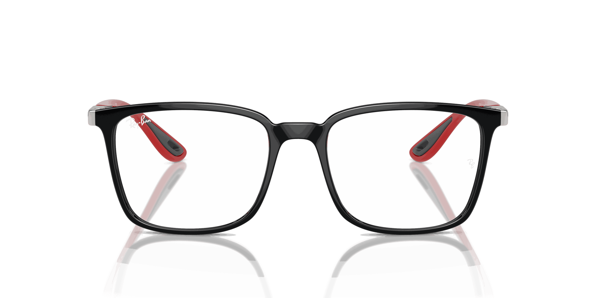 [Clear Lenses, Polished Black Frame]