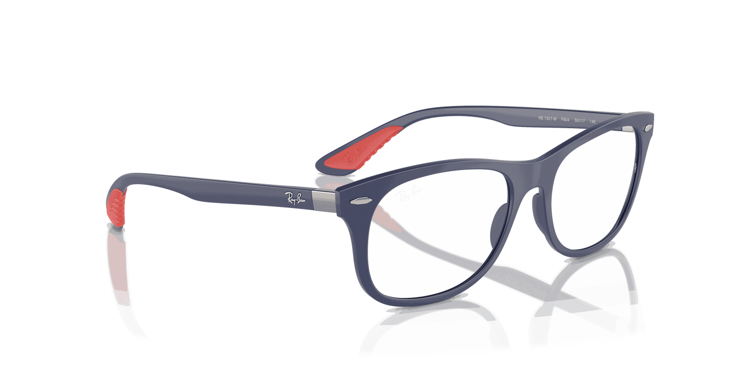 [Clear Lenses, Matte Blue Frame]
