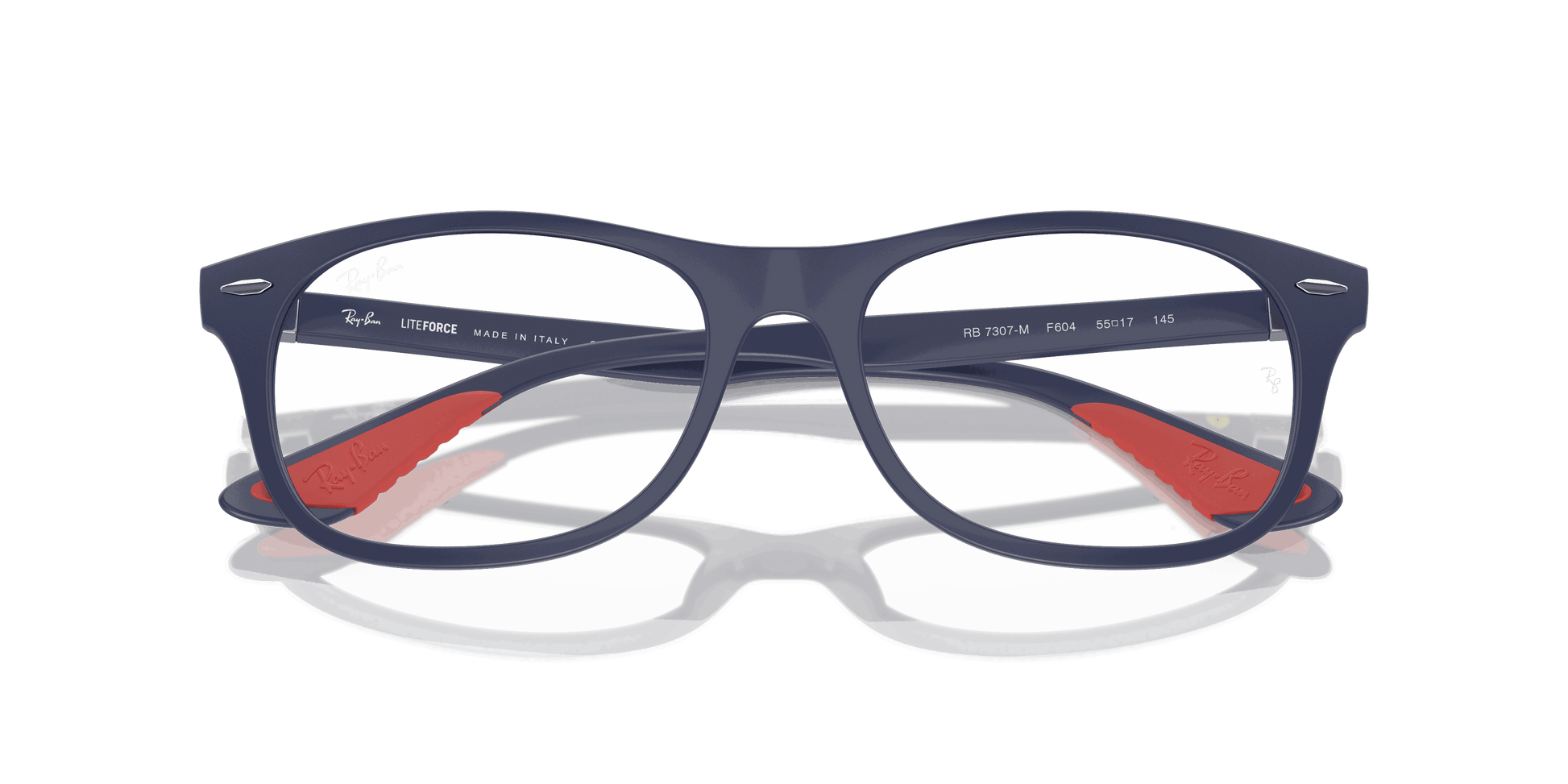 [Clear Lenses, Matte Blue Frame]