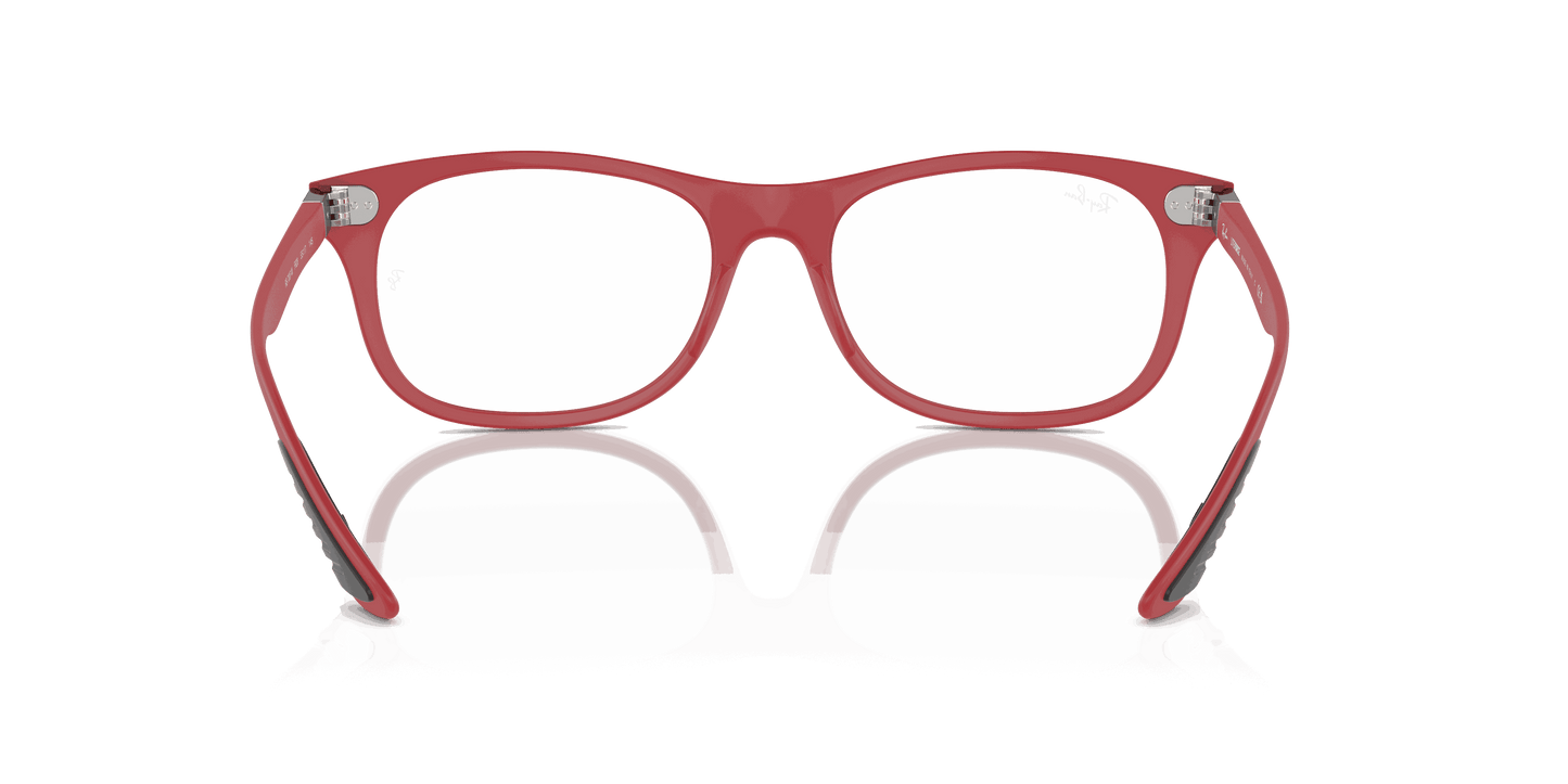 [Clear Lenses, Matte Red Frame]