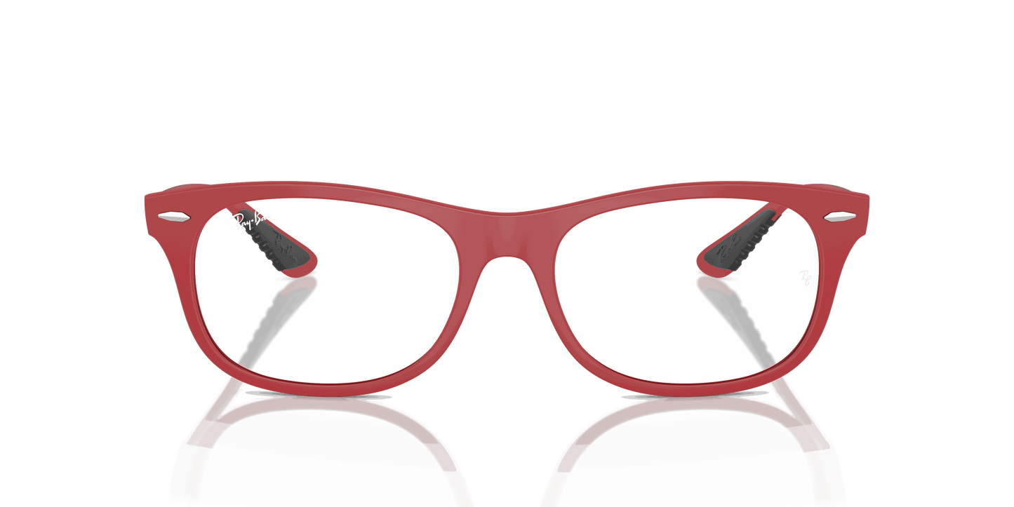 [Clear Lenses, Matte Red Frame]