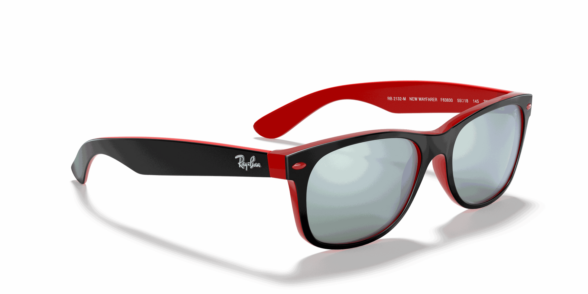 [Silver Flash Lenses, Matte Black Frame]