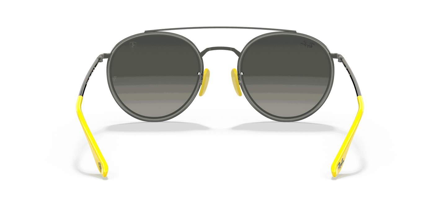 [Grey Gradient Lenses, Polished Gunmetal Frame]