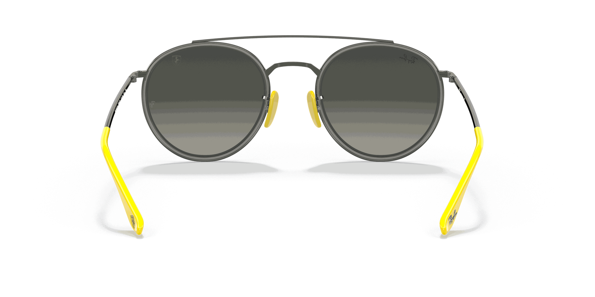 [Grey Gradient Lenses, Polished Gunmetal Frame]