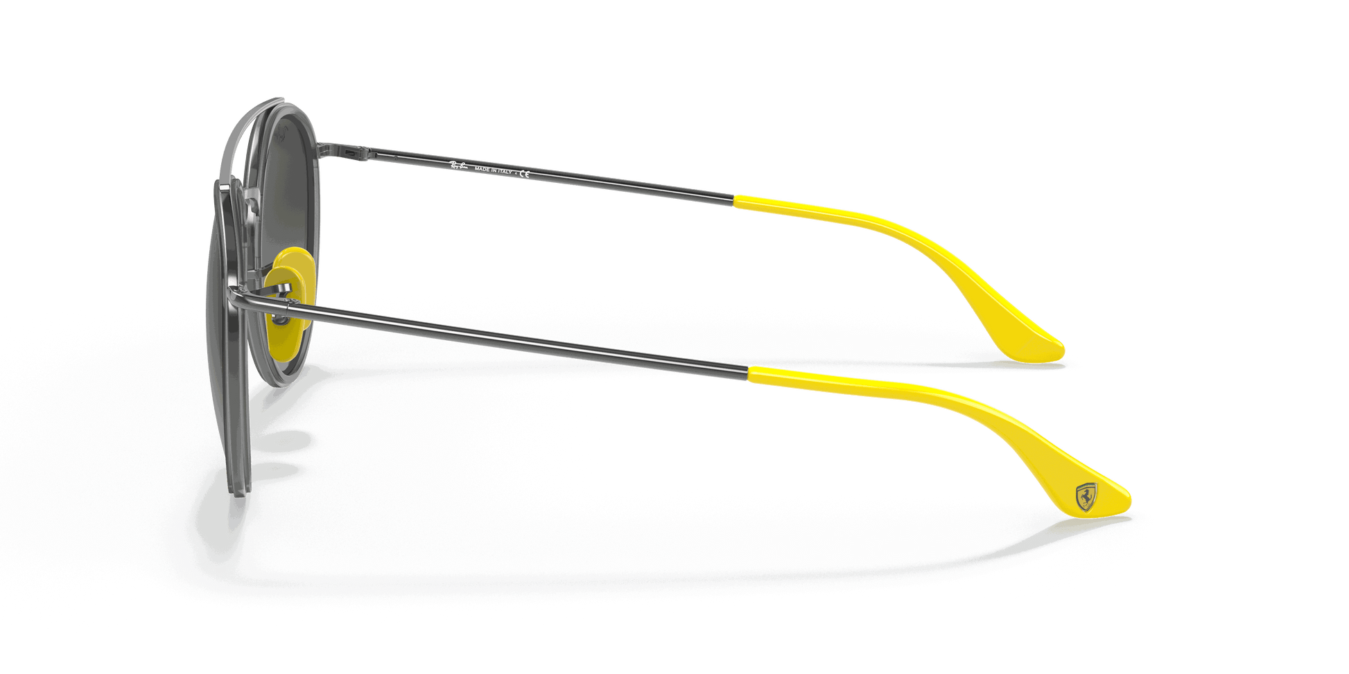 [Grey Gradient Lenses, Polished Gunmetal Frame]