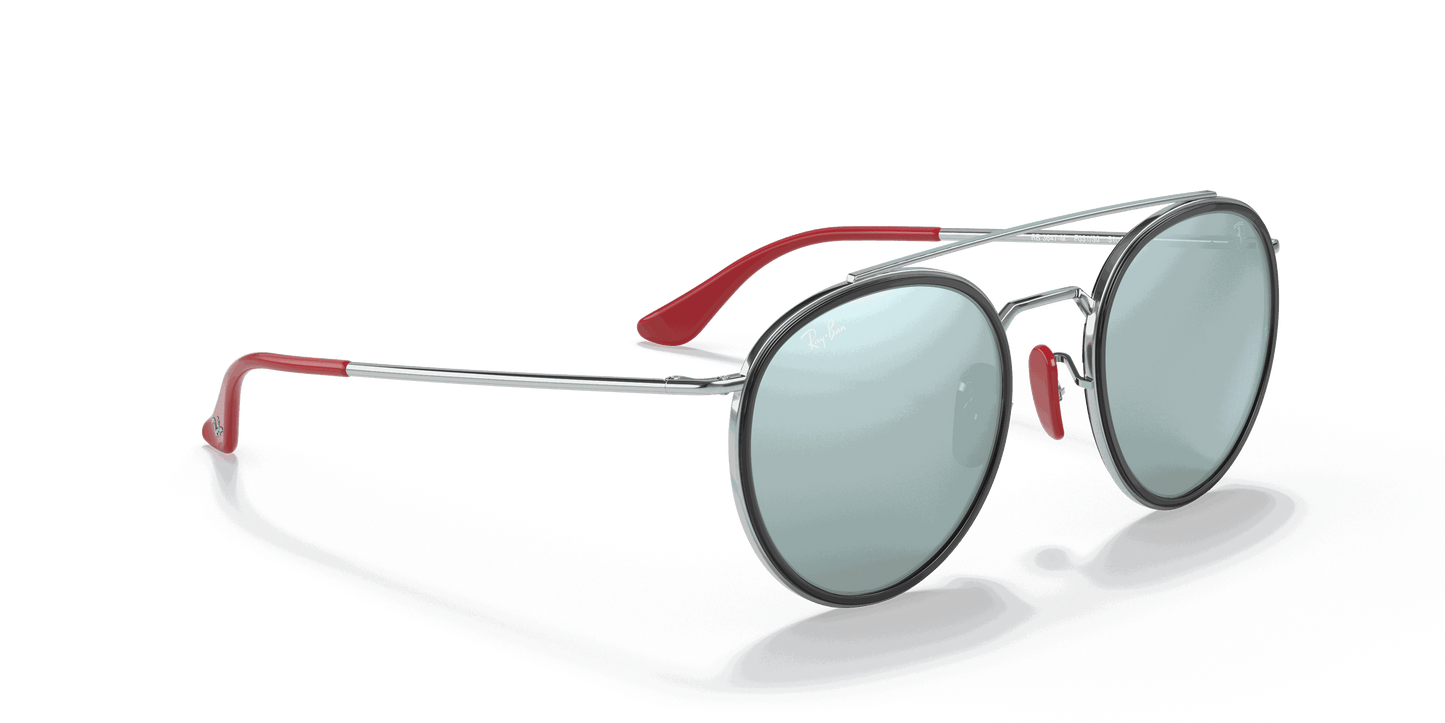 [Silver Flash Lenses, Polished Silver Frame]