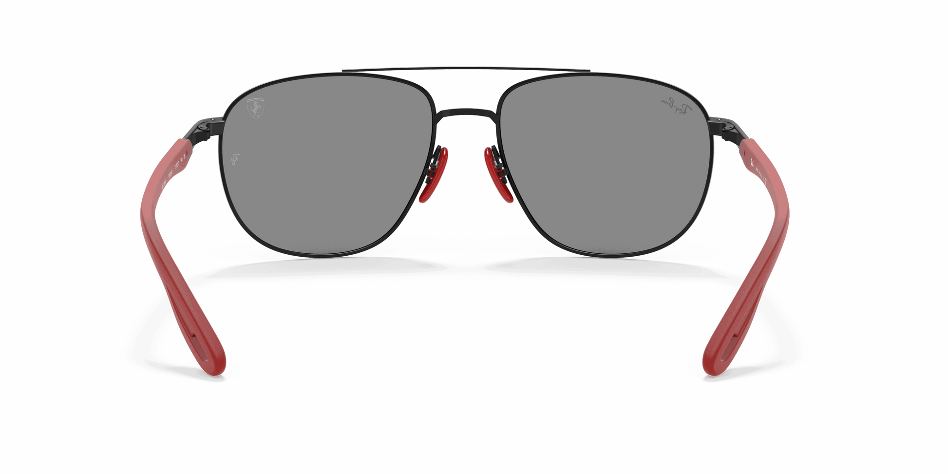 [Grey Mirror Silver Lenses, Matte Black Frame]