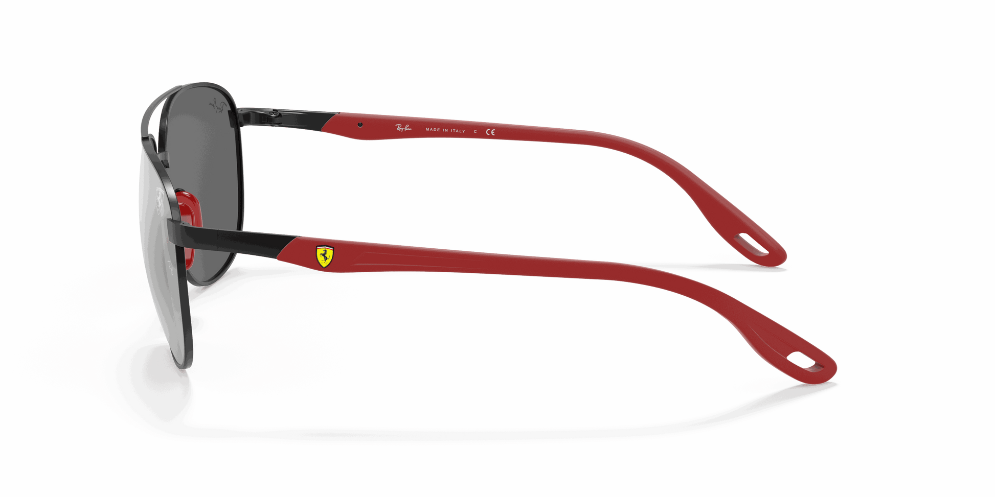 [Grey Mirror Silver Lenses, Matte Black Frame]