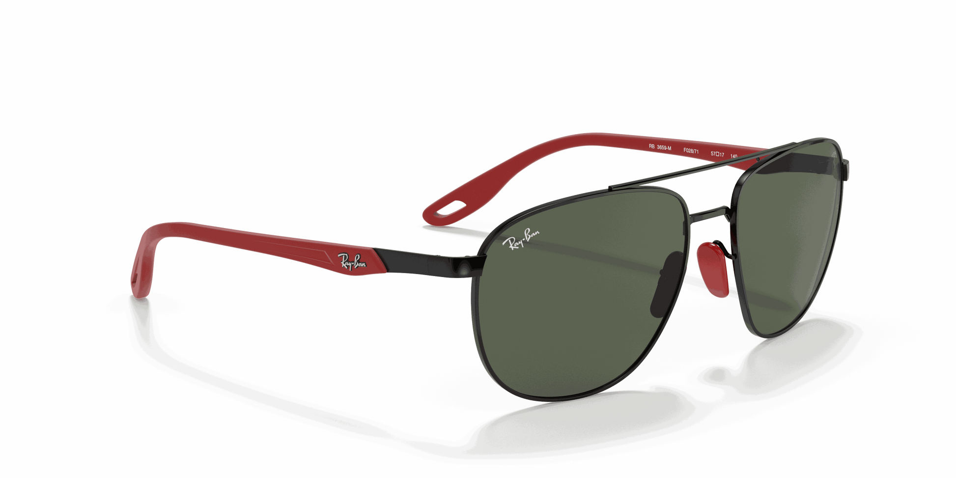 [Green Classic Lenses, Polished Black Frame]