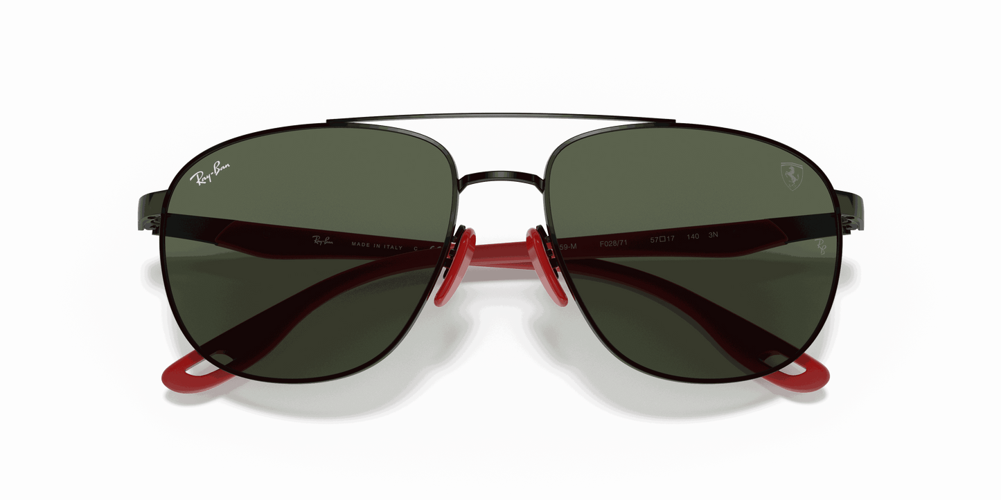 [Green Classic Lenses, Polished Black Frame]