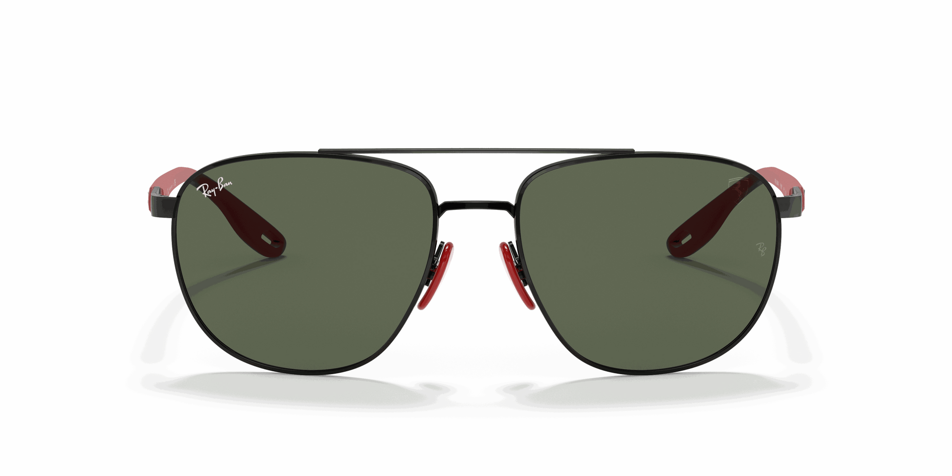 [Green Classic Lenses, Polished Black Frame]