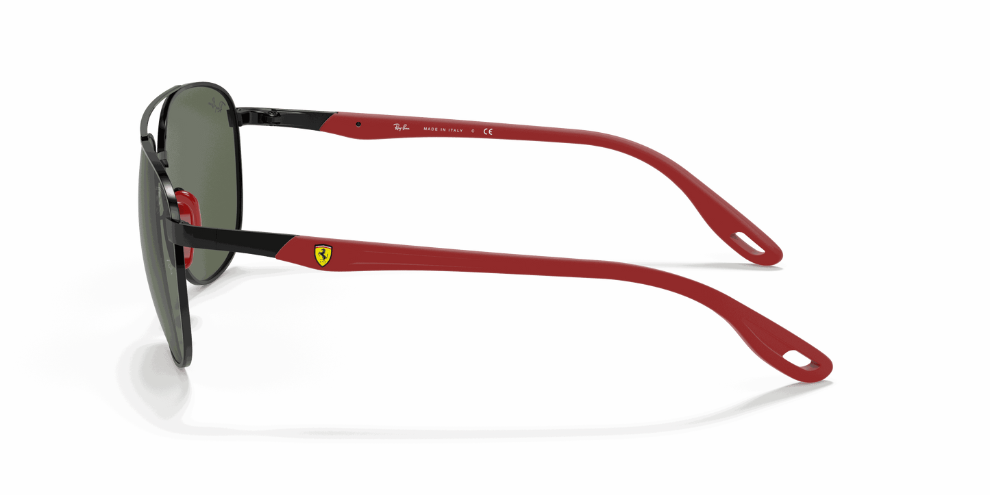 [Green Classic Lenses, Polished Black Frame]