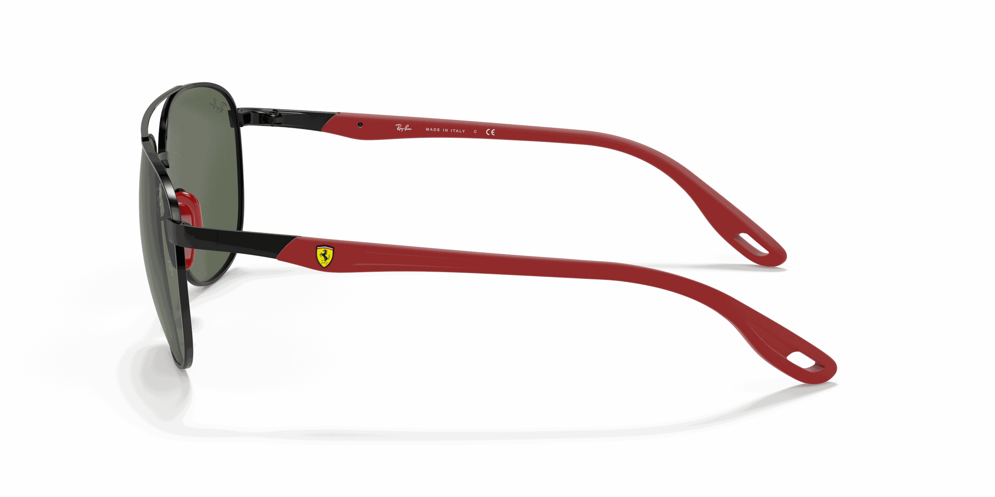 [Green Classic Lenses, Polished Black Frame]