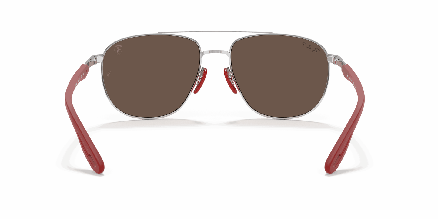 [Blue Lenses, Polished Silver Frame]