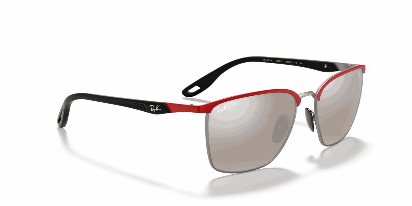 [Silver Lenses, Matte Red Frame]