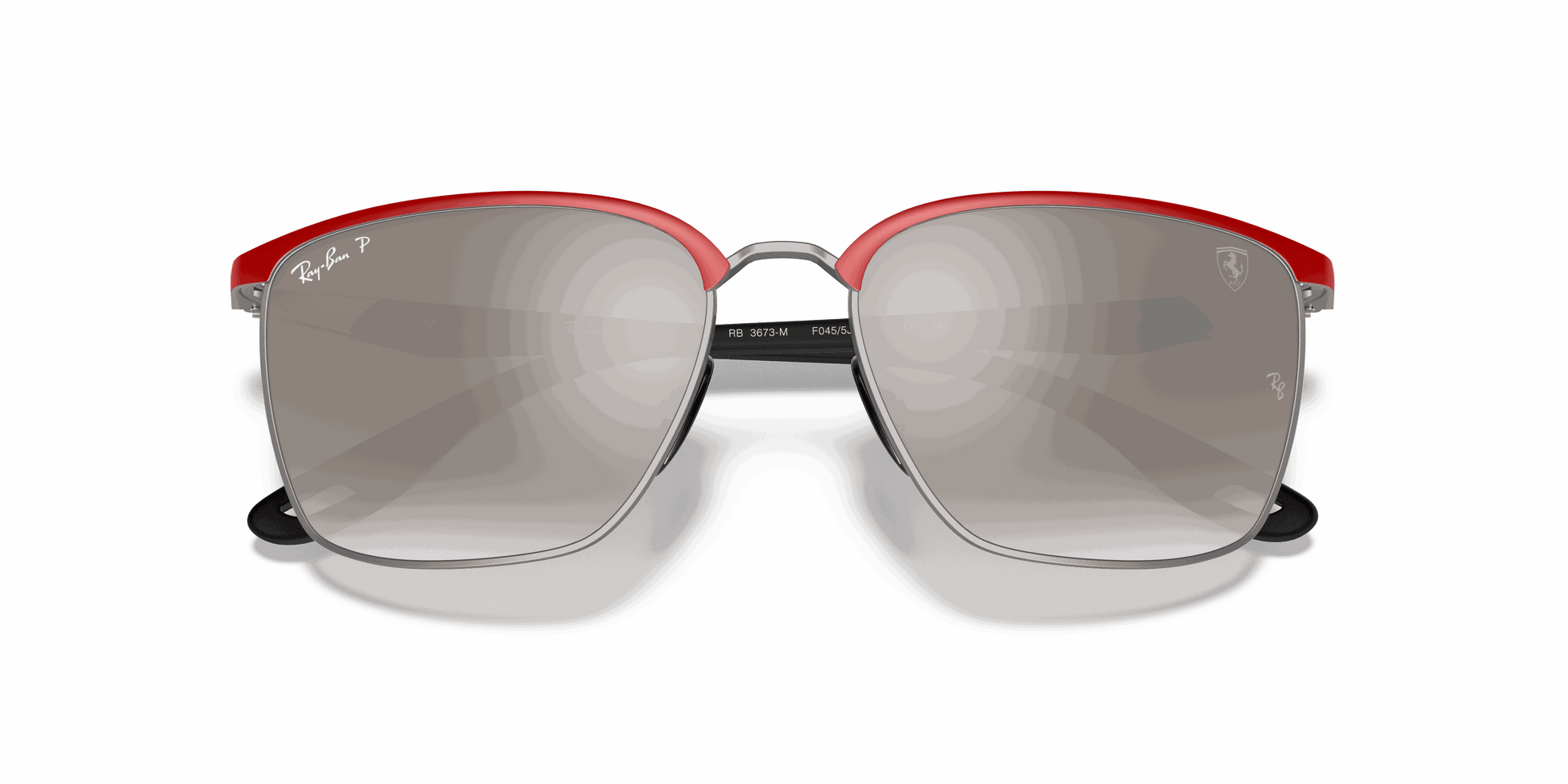 [Silver Lenses, Matte Red Frame]