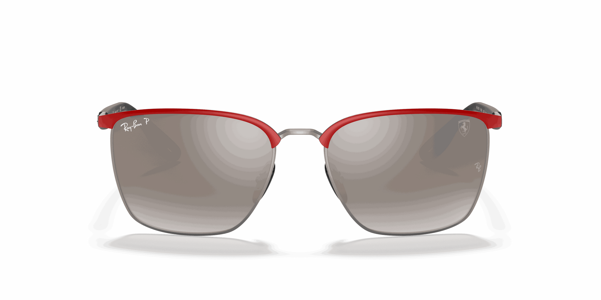 [Silver Lenses, Matte Red Frame]