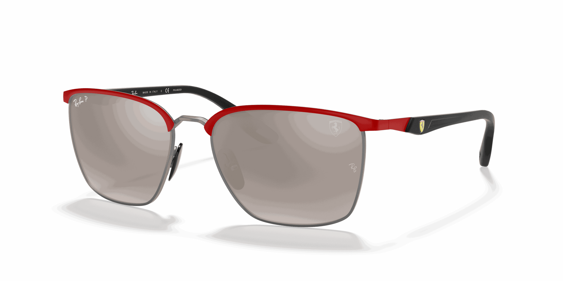 [Silver Lenses, Matte Red Frame]