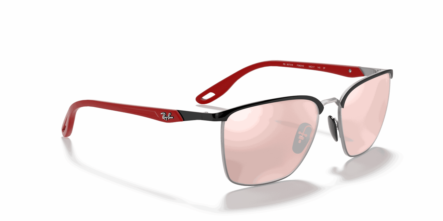 [Silver Lenses, Polished Black On Silver Frame]